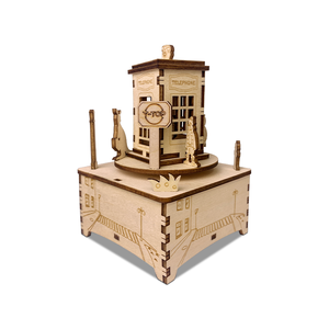 All'ingrosso Puzzle 3D personalizzato melodia liscia fai da te scatole di <span class=keywords><strong>musica</strong></span> in legno Creative cabina telefonica <span class=keywords><strong>tema</strong></span> per i bambini regalo - Product Image 4