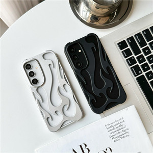 TPU placcatura elettrolitica 3D fiamma <span class=keywords><strong>custodia</strong></span> vuota opaca per <span class=keywords><strong>Samsung</strong></span> Galaxy S25 S24 S23 S22 Ultra A16 <span class=keywords><strong>A14</strong></span> A55 A54 A06 A15 - Product Image 1