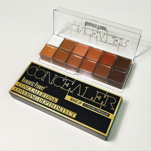 12 צבע יופי הפנים קרם איפור קונטור אבקת בסיס צבעים עבור צבעים עור כהה - Product Image 5