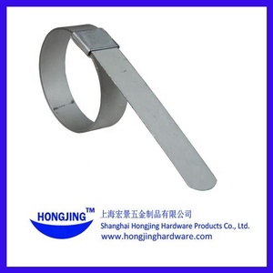 Collier <span class=keywords><strong>de</strong></span> serrage en acier inoxydable, pince <span class=keywords><strong>de</strong></span> poinçon central préformé - Product Image 3