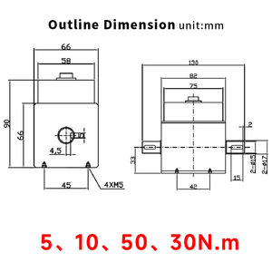 Capteur de couple 10Nm 50Nm 100Nm conducteur carré couple rotatif vitesse de mesure dynamique transducteur de Torsion rotatif arbre de Contact - Product Image 3