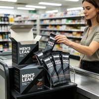 Boîte en carton personnalisée avec logo imprimé pour les compléments alimentaires, les poudres pour la gestion du poids, les sachets individuels