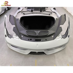 ชุดแต่งคาร์บอนไฟเบอร์แบบกึ่งแห้ง สไตล์สเปเชียล สำหรับกันชนหน้า-หลัง อะไหล่รถยนต์สำหรับ Ferrari 458 Bodykit Italia Spider ปี 2010-2015 - Product Image 3