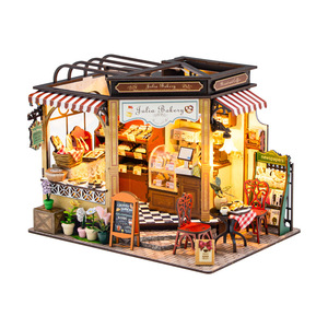 Maqueta de Madera 3D para Armar: Panadería DIY, Soporte para Libros, Juguete de Descompresión para Bebés con Música y Sonidos - Product Image 5