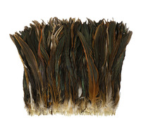 14/16 pouces de plumes de queue de plume de coque de coq bon marché de poulet naturel teint pour l'artisanat fabrication de costumes chapeaux de fête de carnaval tissu