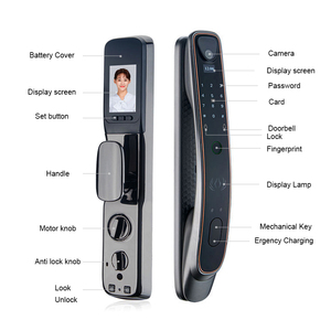 TYSH Smart Home Digital Automatic Biometric Tuya Wifi Fingerprint Smart Door Lock With Camera High <strong>Security</strong> for Home - Product Image 5