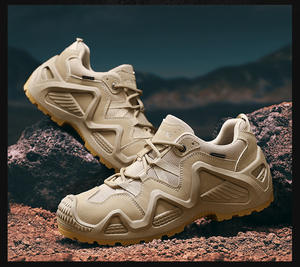 Chaussures décontractées rétro pour hommes, semelle épaisse, imperméables, légères, antidérapantes, randonnée en plein air pour l'automne, semelle intérieure en EVA, cuir véritable XS - Product Image 5