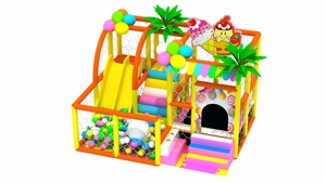 Equipo de Juegos Compacto para Niños, con Tobogán Pequeño y Piscina de Pelotas, para el Hogar o Pequeños Centros de Juego - Product Image 1