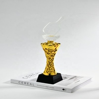 Trophée de pickleball écologique personnalisé avec logo gravé au laser, en résine polie, souvenir d'événement sportif