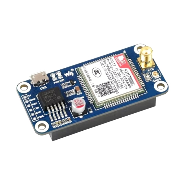 BSSY)SIMCOM SIM7000C 4G LTE NB-IoT Wifi Modem Iot Solutions GSM GPS GPRS GNSS Module HAT For Raspberry Pi 4