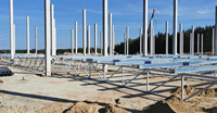 Nave Industrial Prefabricada de Acero en China, Almacén, Taller, Bajo Costo, PEB