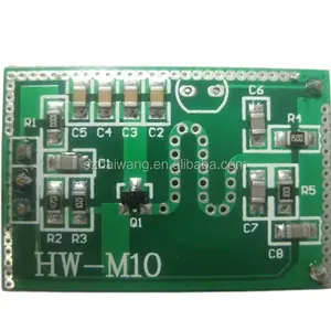 工厂提供HW-M10无线微波运动传感器模块5-30M范围，带模拟照明接口