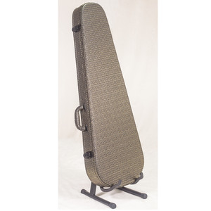 Étui rigide en forme de larme pour <span class=keywords><strong>guitare</strong></span> électrique <span class=keywords><strong>Strat</strong></span> / Tele avec doublure en peluche verte - Product Image 2
