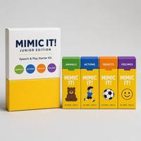 Kit de démarrage en anglais pour enfants Keji Junior - Personnalisable, 120 cartes, 4 jeux à thème, papier d'art 300 g/m², coins arrondis, finition vernie