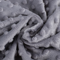 100% Polyester Super doux en relief laiteux point en peluche tissu bébé Swaddle couvertures jouets filles doublure câlin bulle brossé tricoté