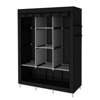 Organisateur de Rangement de Vêtements Pliable, Armoire Autonome en Tissu