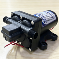 Pompe à eau robuste 12V pour camping-car, 5,5 GPM (20,8 LPM), 70 PSI, à membrane auto-amorçante pour eau douce, idéale pour bateaux, yachts, camping-cars et remorques.