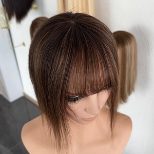Factory Direct Sale human hair <b>topper</b> monofilament 100% virgin human hair <b>topper</b> mono base 3*5 custom - Product Image 4