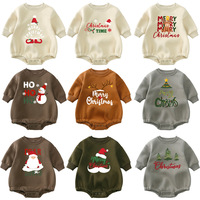 Nouvelle combinaison unisexe pour bébé sur le thème de Noël 2026 pour la saison automne/hiver, en tissu de coton épais pour garder les nouveau-nés au chaud
