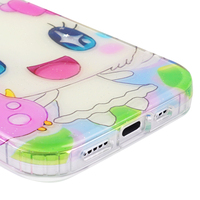 Funda de Teléfono Personalizada con Logotipo, Diseño de Dibujos Animados, TPU+PC Suave, Protección 360° Anti-Caídas y Anti-Huellas