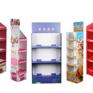 Wholesale Custom Template Cardboard Corrugated Floor <b>Display</b> Stand Pop up Kraft Paper <b>Display</b> <b>Rack</b> - Product Image 4