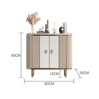 Meuble de salon avec dessus en marbre buffet moderne table console en bois de luxe pour le salon
