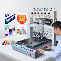 Machine de moulage par injection automatique de caoutchouc B.W, machine d'injection de porte-clés en PVC, machine de fabrication de patchs en caoutchouc 3D, machine à patchs en caoutchouc PVC
