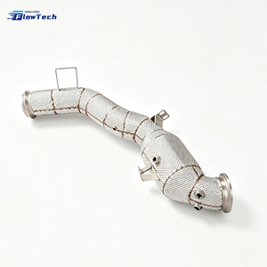 Downpipe SS304 avec bouclier thermique pour Mercedes-AMG W206 C43 C63 2.0T M139 – Catalyseur sport haute performance 200 cellules à montage direct - Product Image 5