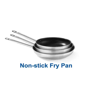 Adecuado para Hotel Family Kitchen Sartén de acero inoxidable de mango largo para cocinar en casa Sartén de acero inoxidable para cocinar - Product Image 4
