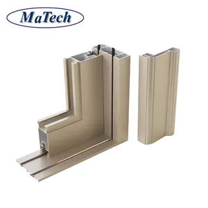 Profil de sections en aluminium personnalisé spécialisé en usine pour porte coulissante pliante - Product Image 2