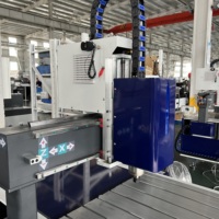 Machine de fraisage CNC YOUHAOCNC 6090 pour bois et aluminium, commande Syntec/DSP, moteur pas à pas 4,5 kW, zone de travail 600x900 mm, table à vide simple 3 axes