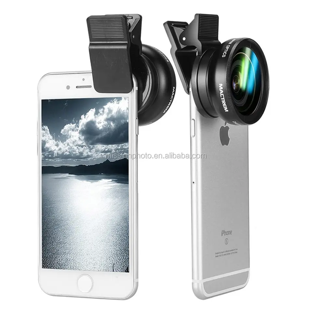 Camera Lens 0.45x Super 37mm Wide Angle Lens + 12.5x Super Macro Lens + 37mm Thread Clip Holder