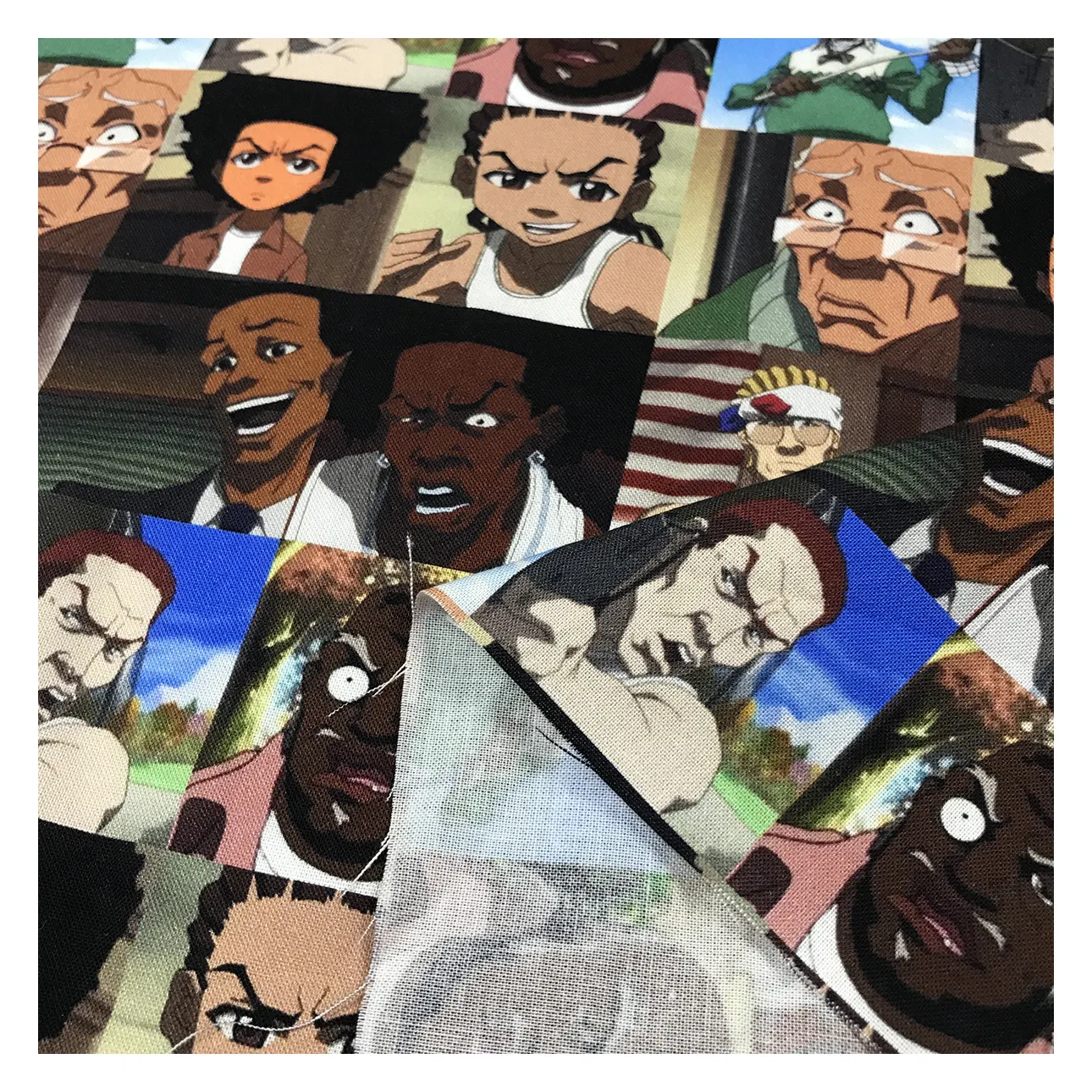 The factory outlet popular anime boondock cartoon design breathable quilting 100 cotton poplin fabric for clothing