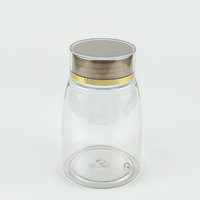 Conteneur vide transparent pour suppléments, 270g 320g, pot en plastique acrylique transparent pour poudre, protéines, emballage, médicaments, capsules, pilules