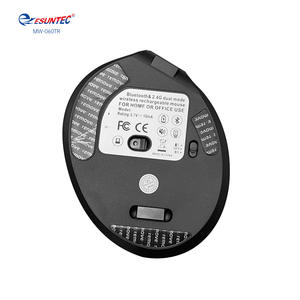 <span class=keywords><strong>Souris</strong></span> verticale sans fil OEM double mode 2.4G & BT, 6 boutons, ergonomique, rechargeable, suivi optique, silencieuse, pour PC droitier, en stock - Product Image 2