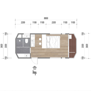 Cápsula Espacial Modular Ecológica, Villa Prefabricada <span class=keywords><strong>de</strong></span> Aluminio con Energía Solar, <span class=keywords><strong>Alquiler</strong></span> con Cerradura Inteligente - Product Image 6