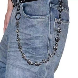 Cadenas para Pantalones con Colgante Punk Personalizadas, Regalo de Aniversario, Cadena para Cartera de Acero Inoxidable Resistente al Agua y al Deslustre para Hombres y Mujeres - Product Image 2