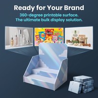 Support d'affichage en PVC imprimé sur mesure, présentoir de comptoir pour la promotion en magasin et la présentation de produits