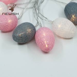 Newish pâques à piles <span class=keywords><strong>guirlande</strong></span> <span class=keywords><strong>lumineuse</strong></span> dia 4*6cm coton fil oeuf <span class=keywords><strong>guirlande</strong></span> <span class=keywords><strong>lumineuse</strong></span> avec 12L blanc chaud LED - Product Image 5