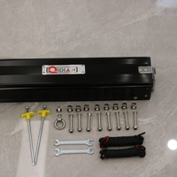 Tragbares Auto-Vordach mit Hartschalenkoffer 3x3, Dachzelt für den Heckbereich, ausziehbarer Sonnenschutz aus Aluminiumlegierung