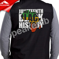 Patch en chenille personnalisé Juneteenth Black History, thermocollant ou à coller sur les vêtements, vente en gros