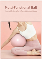 Ballon de Pilates et de Yoga en PVC pour la Maison, Ballon de Stabilité, Équipement de Yoga, Vente en Gros, Fournisseur OEM