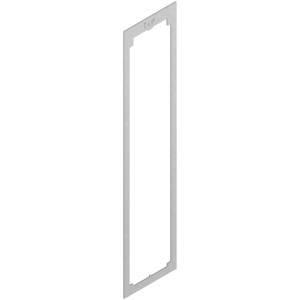 Adaptateur en plaque d'acier plate, longueur 50 mm, largeur 10 mm, hauteur 0,6 mm, plaque de porte - Product Image 1