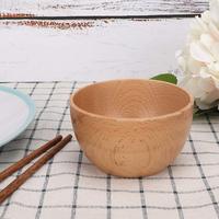 FLYWOD Nouvelle Tendance Bol en Bois de Hêtre pour Service de Salade de Fruits et Légumes, Bol à Pâte en Bois, Vente en Gros