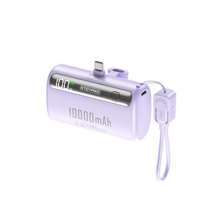 พาวเวอร์แบงค์ขนาดกะทัดรัด 10000mAh ชาร์จเร็ว 22.5W พร้อมขาตั้งและสายคล้องคอ ปลอดภัยสำหรับการเดินทางบนเครื่องบิน - Product Image 2