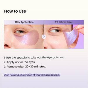 Patchs pour les yeux au peptide de collagène Patchs <span class=keywords><strong>anti</strong></span>-rides et souriant pour le visage sous le masque pour les yeux pour les - Product Image 5