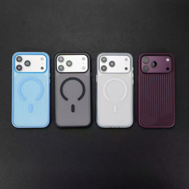 High Quality TPU+PC Magnetic Ring Holder Phone Cases for 18 Pro Max Wireless Charge Shockproof Protective Cover