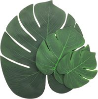 Daun Palem Buatan DaringFish Bahan Poliester Simulasi Tinggi 3 Ukuran Tropis Monstera Safari Thanksgiving