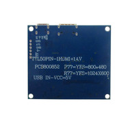 Écran LCD personnalisé de 6,5 pouces AT065TN14, carte de contrôle du pilote d'affichage, mini HD-compatible pour DIY Lattepanda, Raspberry Pi, moniteur PC