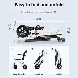 Factory exports lightweight active wheelchair foldable and cheap instruments portable for the elderly to carry on plane - Product Image 2